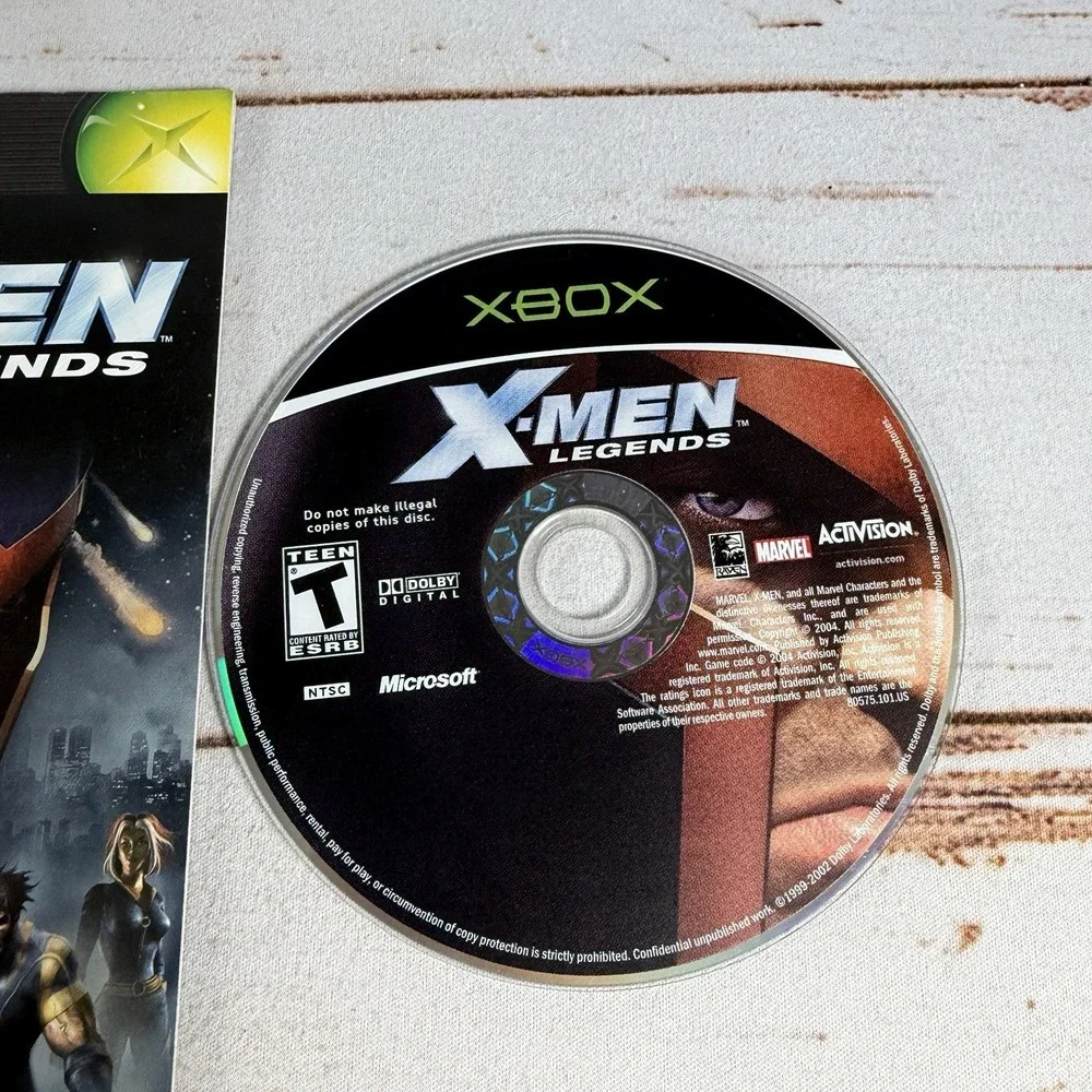 X-Men Legends Xbox Replacement Disc & Manual Only Activision Marvel